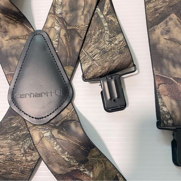Carhartt Rugged Flex Camo Mossy Oak Suspenders 2” thick 45003 46” length NWOT - Picture 4 of 11